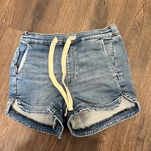 Up west denim shorts
